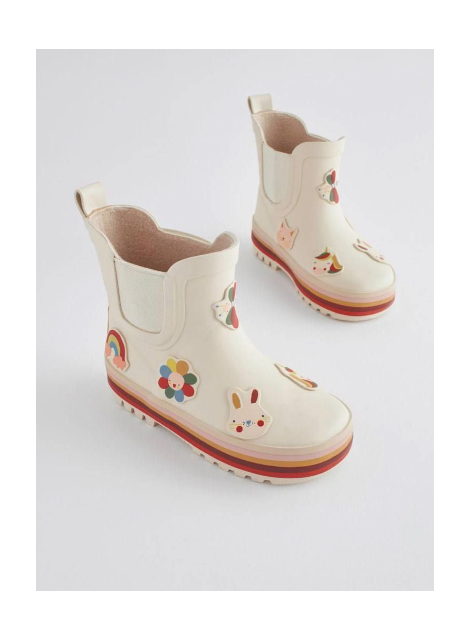 رین بوت رنگین کمان طرح برجسته