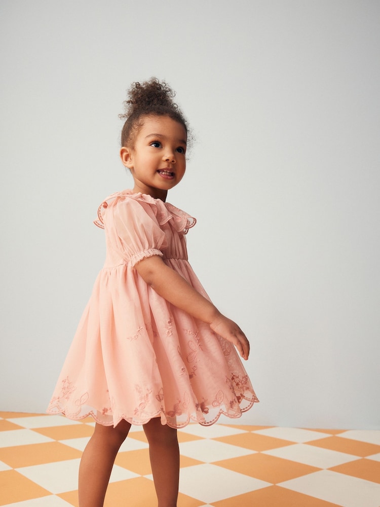 پیراهن صورتی گیپور