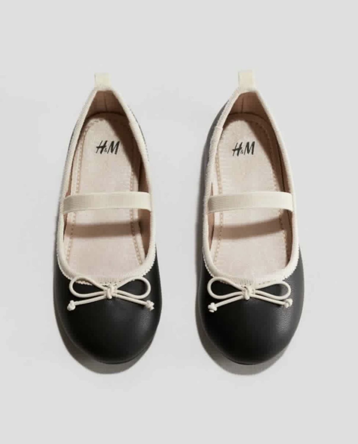 کفش عروسکی مشکی کرم