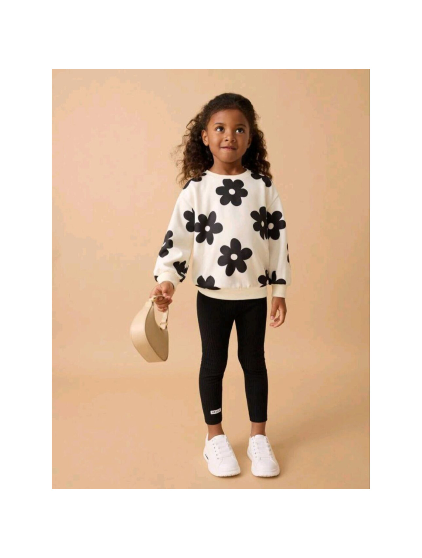 ست بلوز گل مشکی و لگ