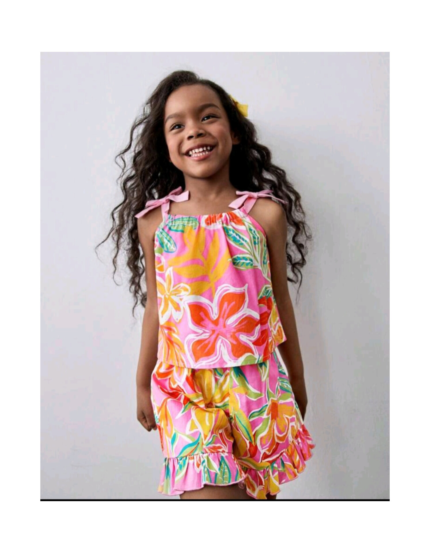 ست تاپ و شلوارک رنگی