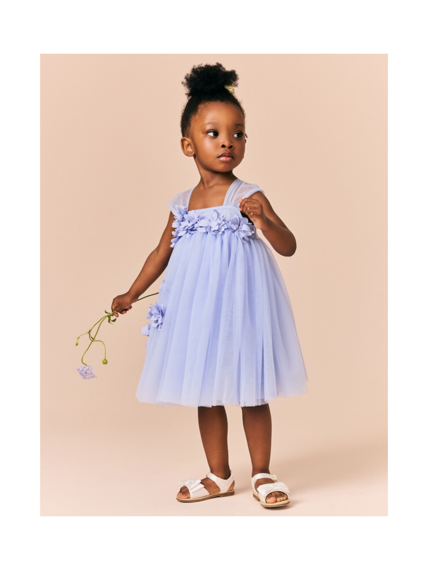 پیراهن یاسی گلدار