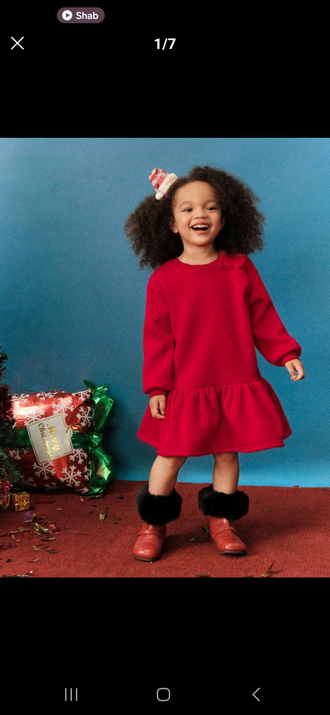 پیراهن قرمز یقه پاپیون