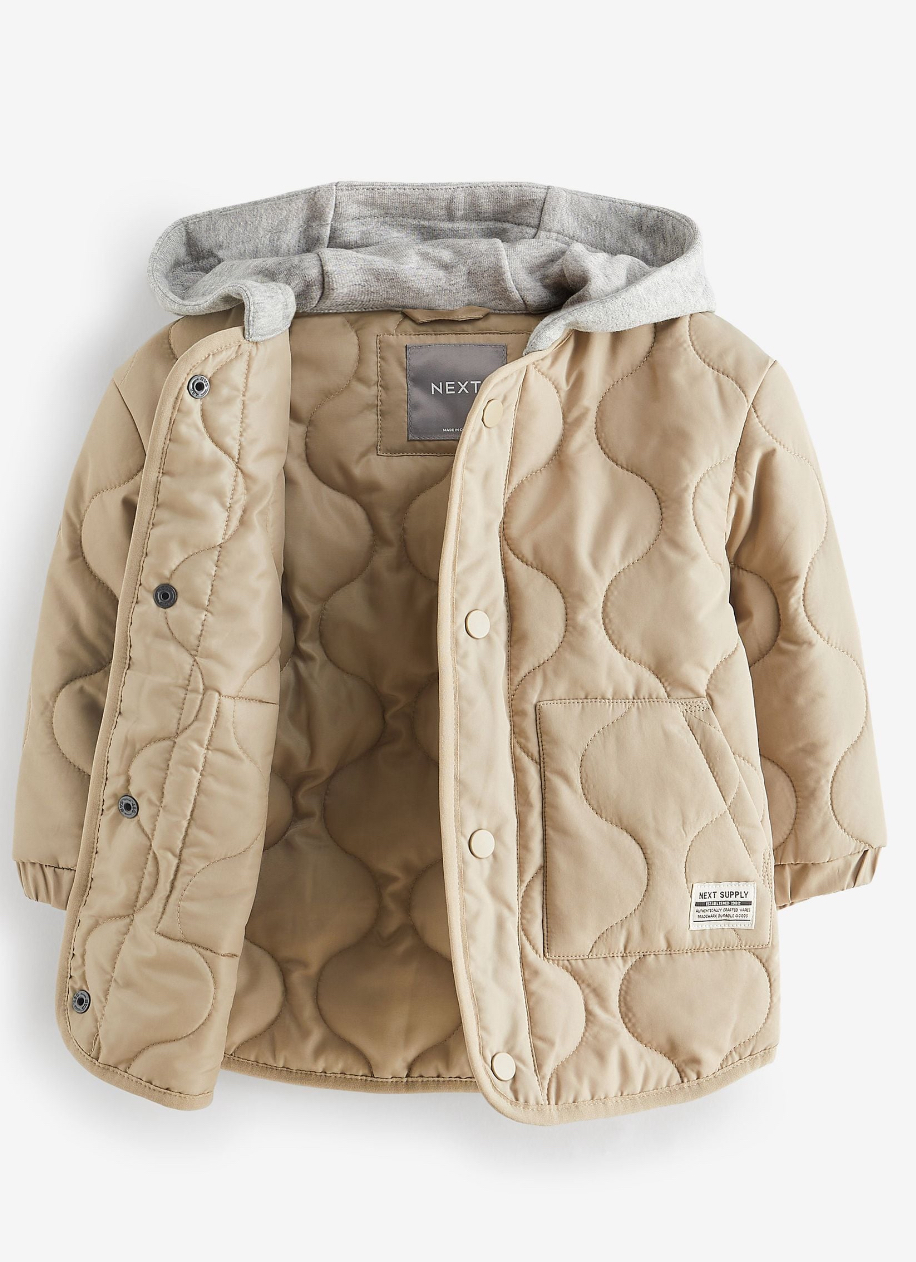 کاپشن کلاه طوسی