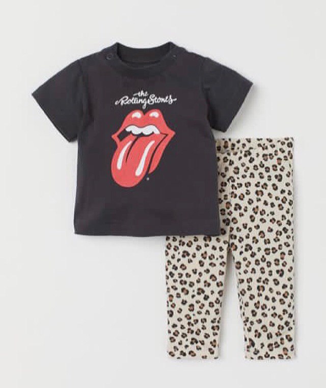 ست تیشرت مشکی و لگ پنگی