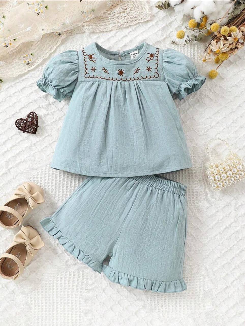 ست تیشرت شلوارک طرح جین